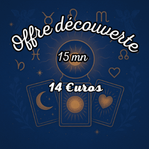 Offre découverte, pour une voyance de 15 mn au prix exceptionnel de 14 euros